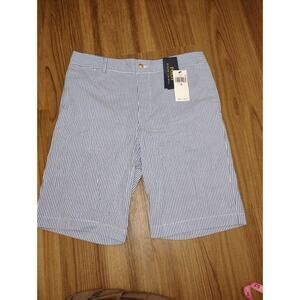 Polo Ralph Lauren Boys Striped Stretch Seersucker Shorts, Blue/White Size 18